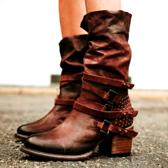 Freebird by Steven Shoes - Freebird COY Rust Boots Size 9